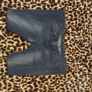 Medium wash Armani Exchange skinny jeans